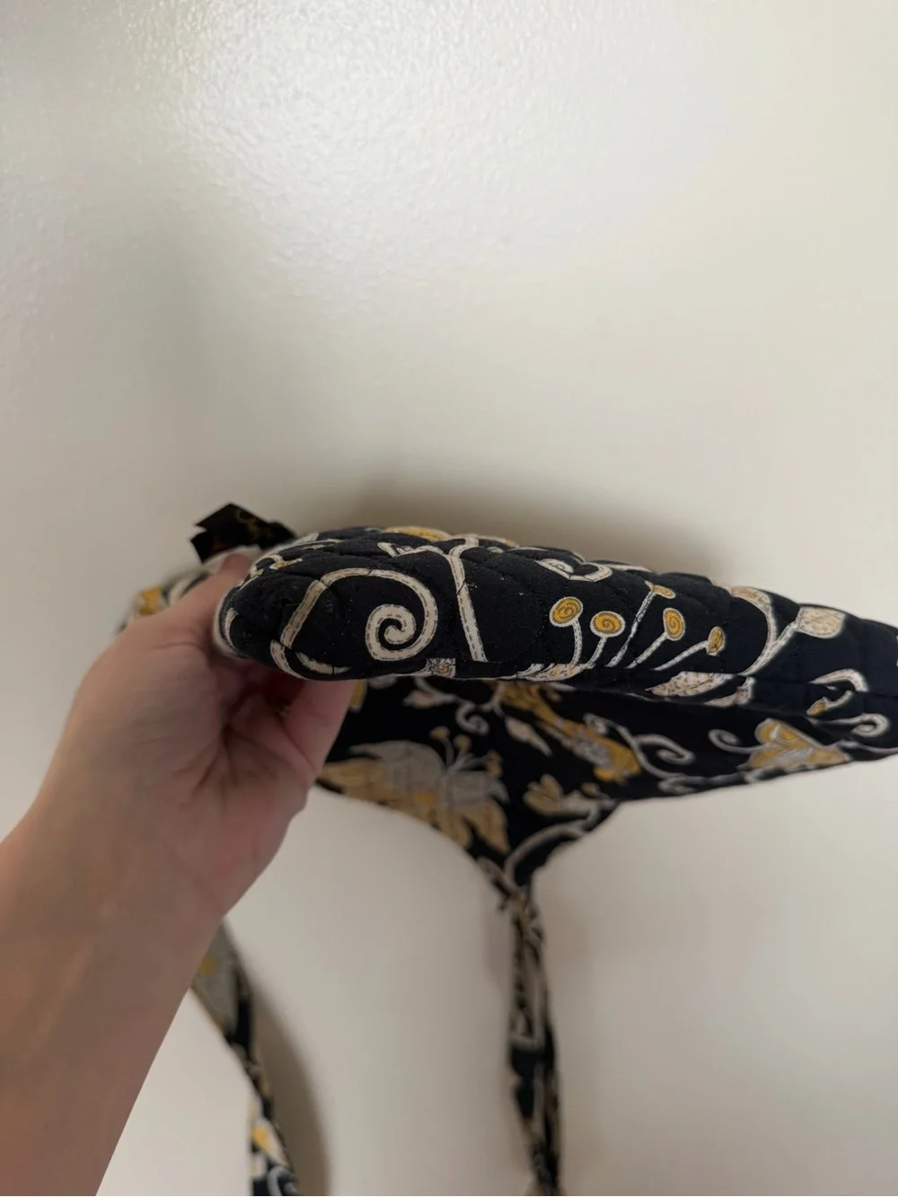 VERA BRADLEY Yellow Bird Hipster Shoulder Bag Crossbody Purse Floral